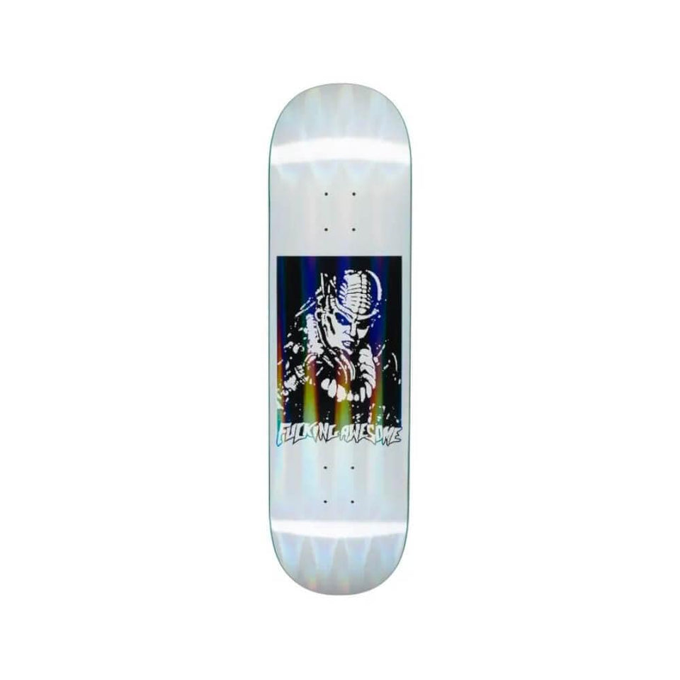 Fucking Awesome Skateboard Deck Oculus 8.5" x 31.91" White 14.18" WB - 50-50 Skate Shop