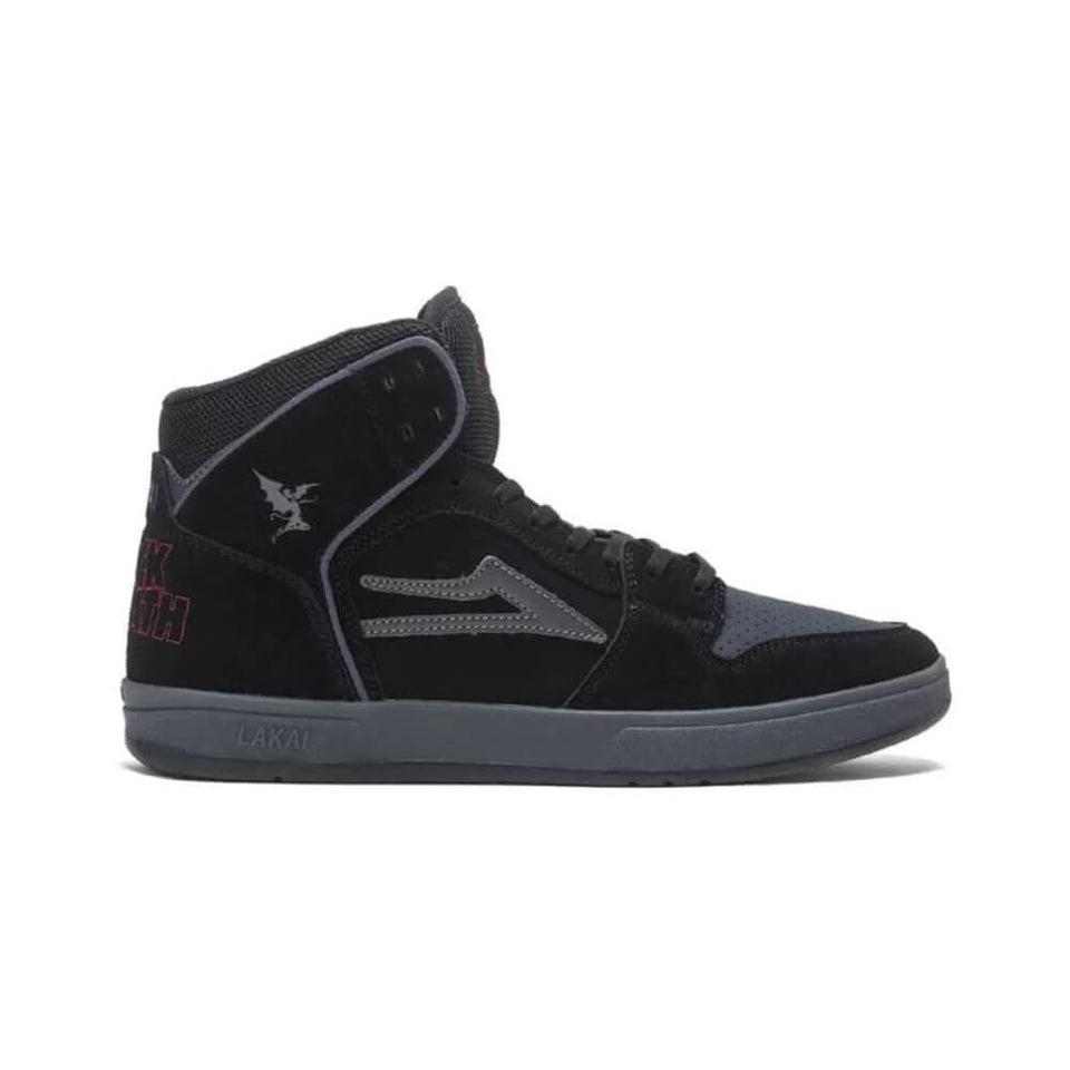 Lakai x Black Sabbath Telford Black Grey Suede - 50-50 Skate Shop