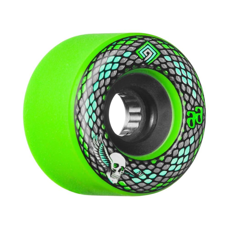 Powell Peralta Skateboard Wheels SSF Snakes 66mm x 75A Green - 50-50 Skate Shop