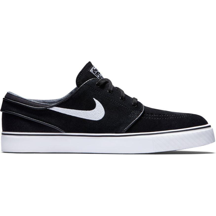 Nike sb stefan janoski max mid black hot sale & white shoes