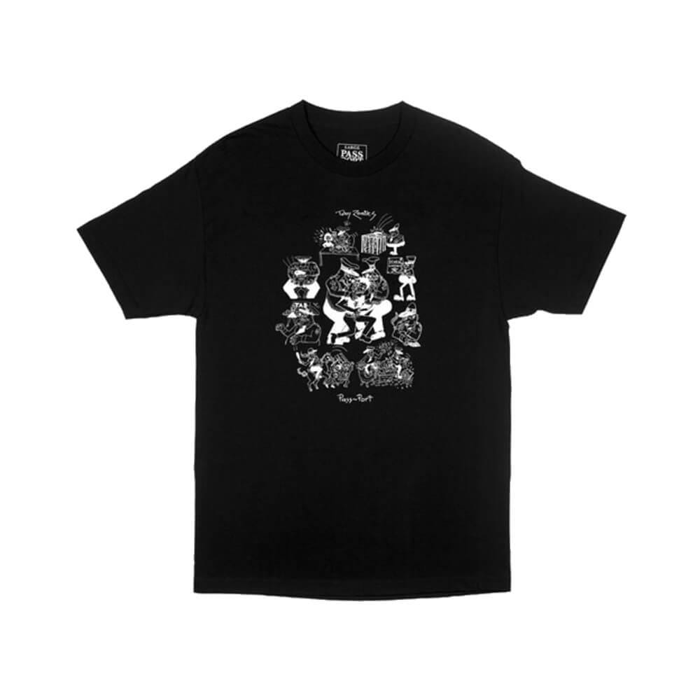 Passport Toby Zoates Coppers Tee Black - 50-50 Skate Shop