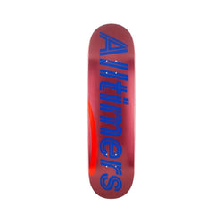 Alltimers Skateboard Skateboard Deck Shiny Pinks Logo 8.5