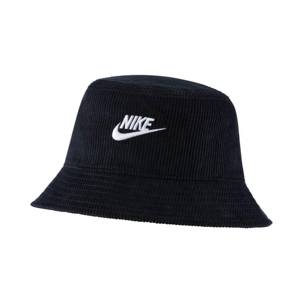 Nike SB Sportswear Bucket Hat Futura Corduroy Black White - 50-50 Skate Shop