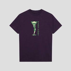 Passport Skate Miss Martini Tee Eggplant - 50-50 Skate Shop