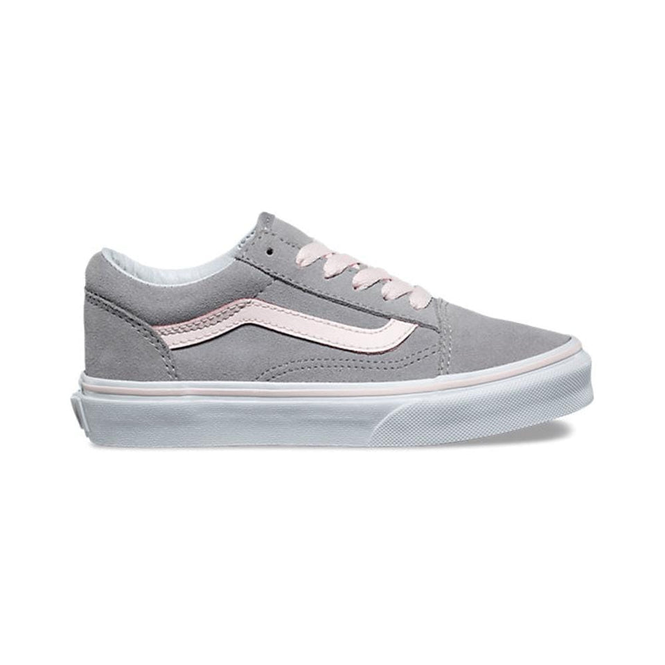 Vans Kids Old Skool (Suede) Alloy Heavenly Pink True White - 50-50 Skate Shop