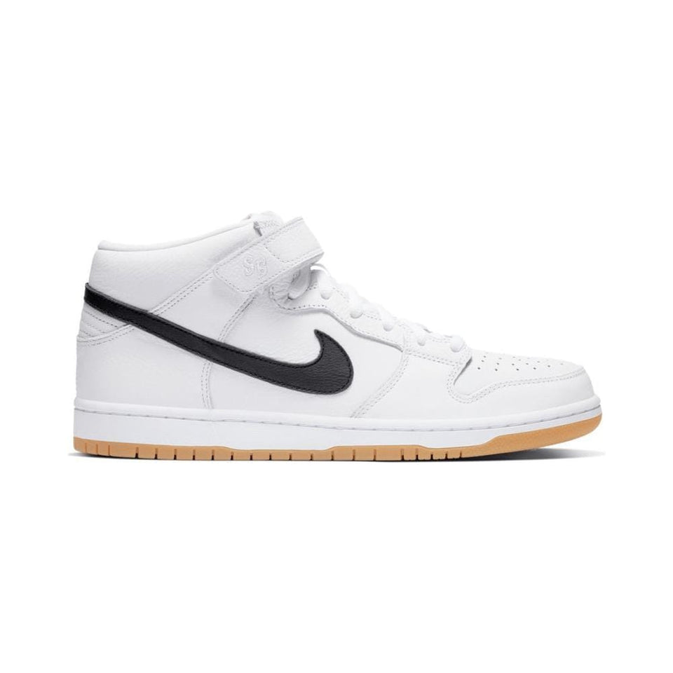 Nike SB Dunk Mid Pro ISO Orange Label White Black White Gum Light Brown - 50-50 Skate Shop
