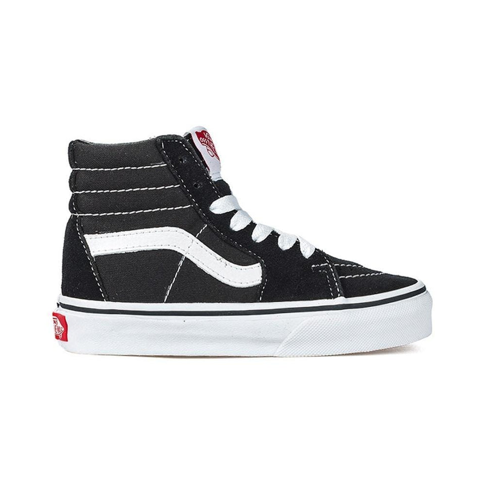 Vans Kids Sk8 Hi Black True White - 50-50 Skate Shop
