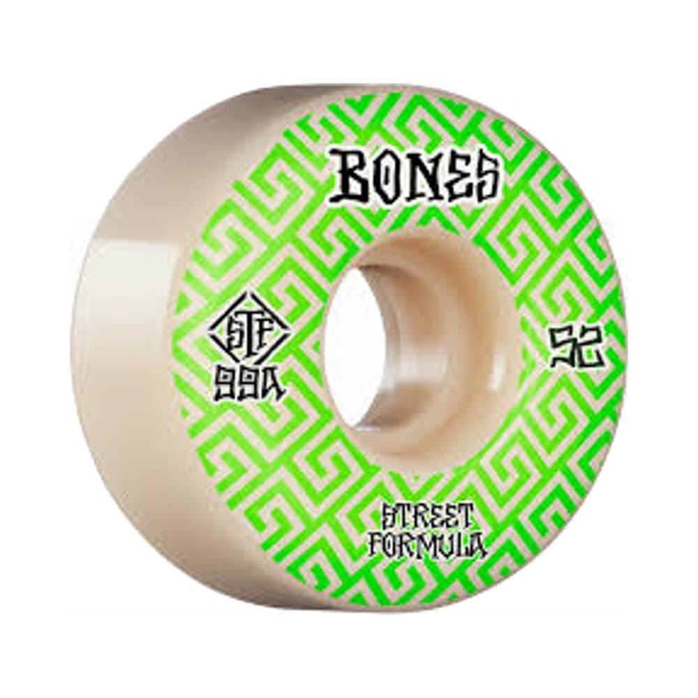 Bones Skateboard Wheels STF V2 Locks Patterns 52mm 99A - Set of 4 - 50-50 Skate Shop