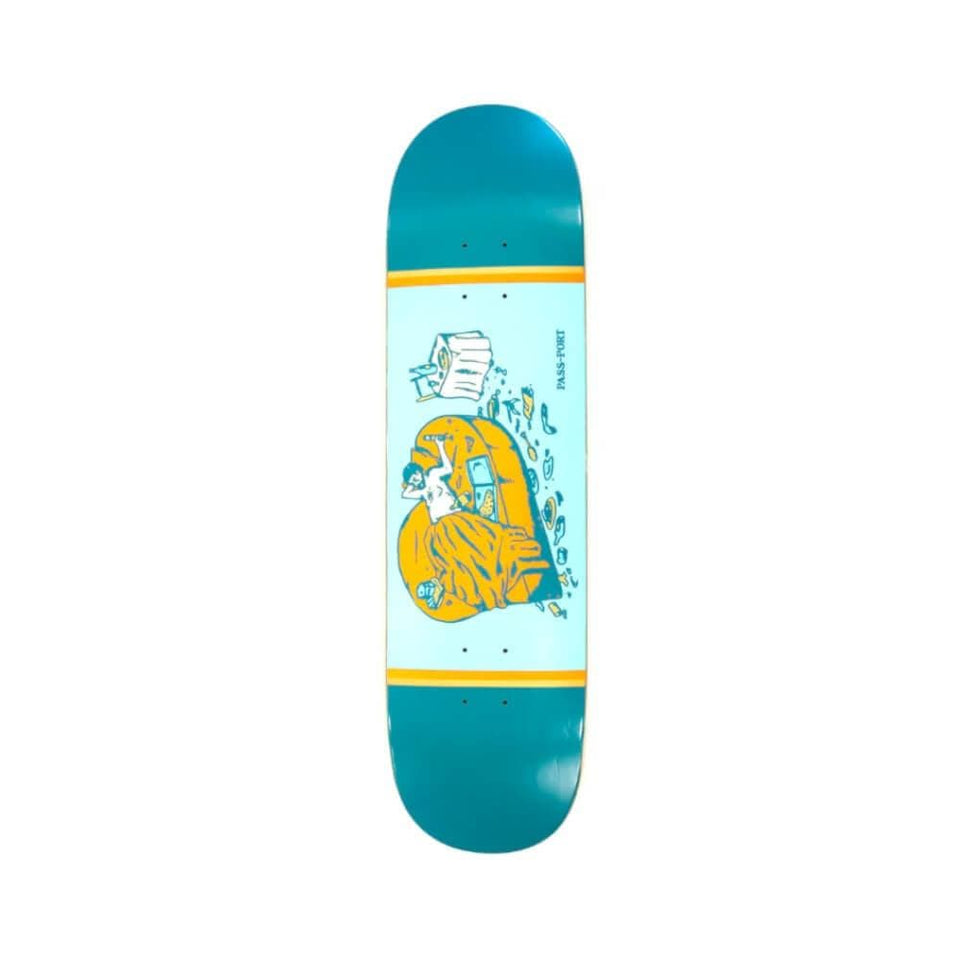 Passport Skateboard Deck Unlucky In Love 8.25" x 31.7" Self Love 14.25" WB - 50-50 Skate Shop