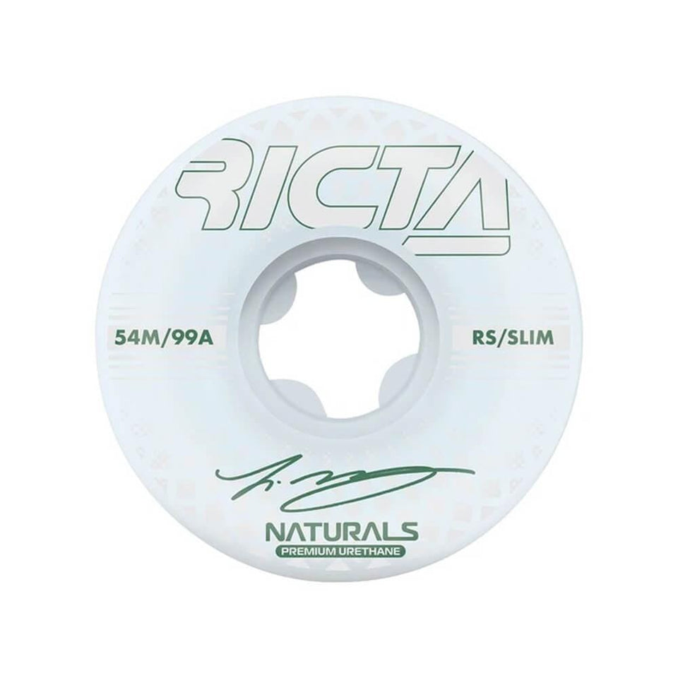Ricta Skateboard Wheels McCoy Reflective Naturals Slim 54mm 99A - Set of 4 - 50-50 Skate Shop