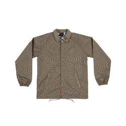 Spitfire Mens Jacket OG Circle Swirl Khaki - 50-50 Skate Shop