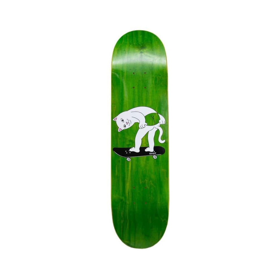 Ripndip Skateboard Deck Moon Grab 8.25" x 31.75" Green 14.25" WB - 50-50 Skate Shop