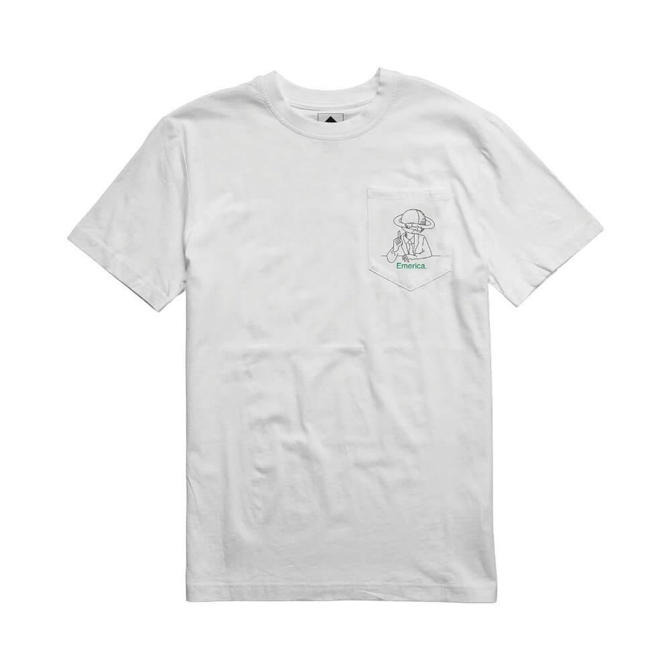 Emerica Spanky Pocket Tee White - 50-50 Skate Shop