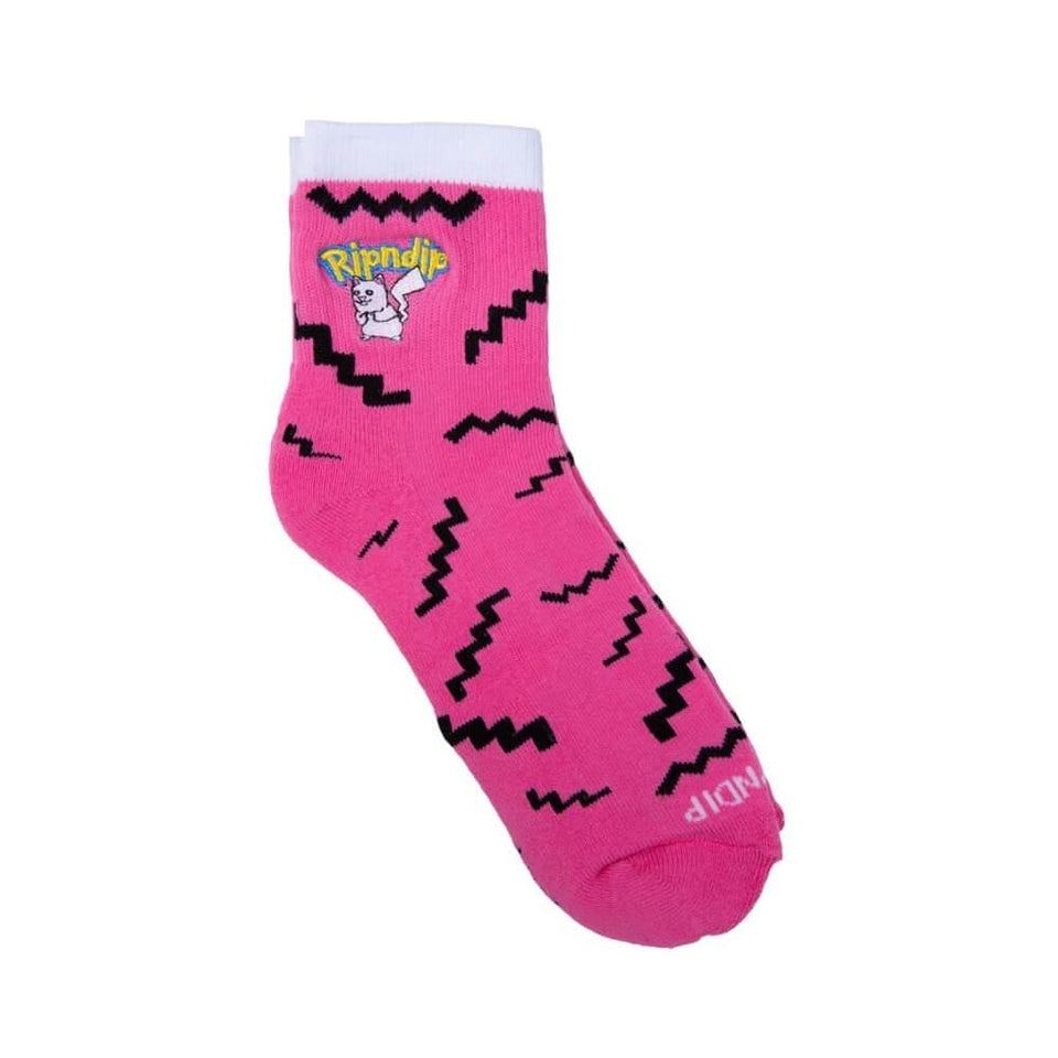 Ripndip Socks Catch em All Pink - 50-50 Skate Shop