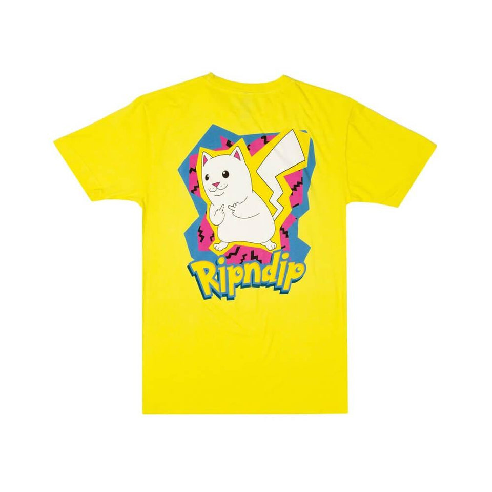 Ripndip Tee Catch Em All Yellow - 50-50 Skate Shop