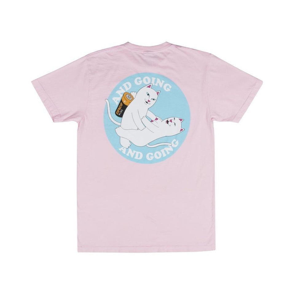 Ripndip Charged Up Tee Pink - 50-50 Skate Shop