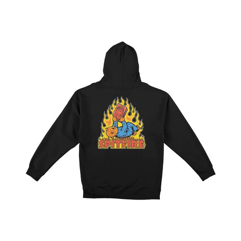 Spitfire Skate Sweater Zip Hoodie Demonseed Black Afterpay Zip