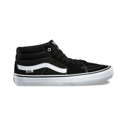 Vans SK8 MID Pro Black/White - 50-50 Skate Shop