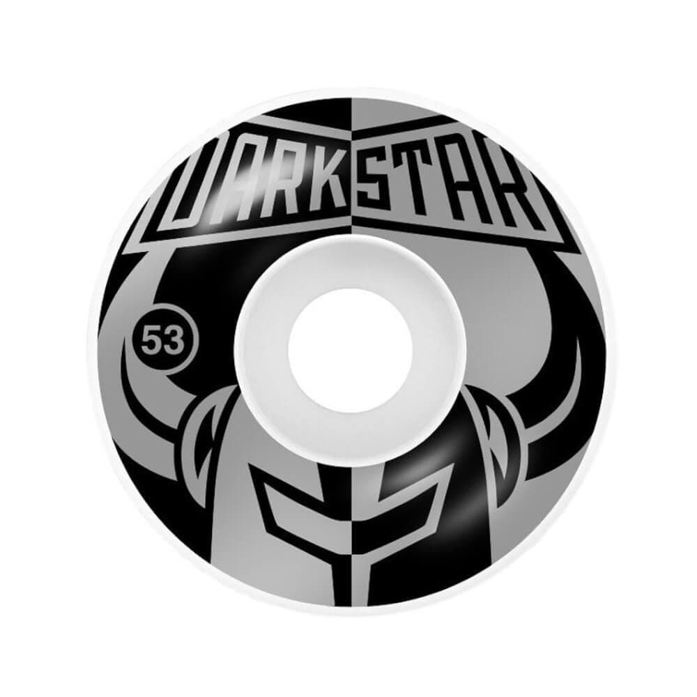 Darkstar Skateboard Wheels Divide 53mm 99A Black Silver - Set of 4 - 50-50 Skate Shop