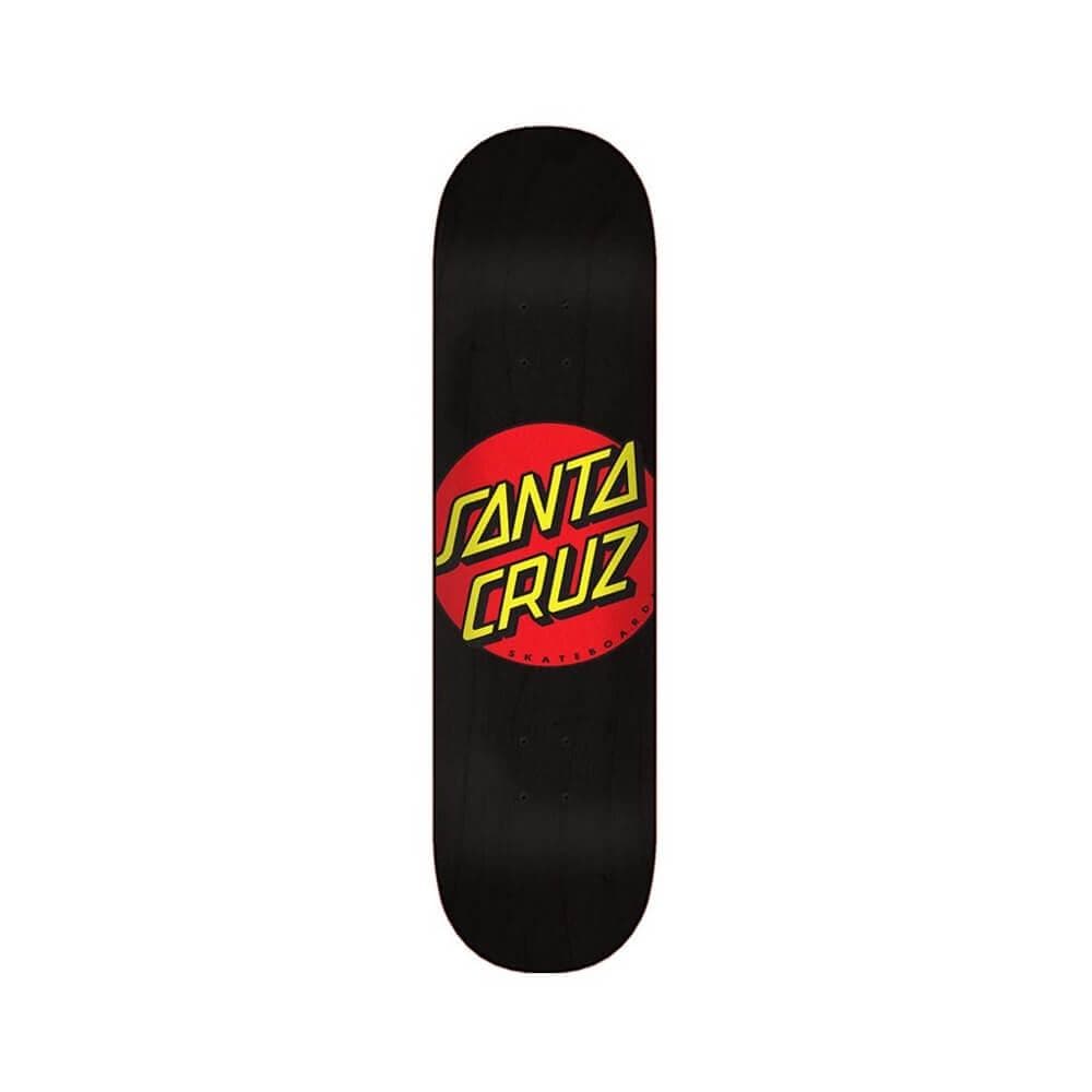 Santa Cruz Skateboard Deck Classic Dot 8.25" x 31.83" Black 14.25" WB - 50-50 Skate Shop