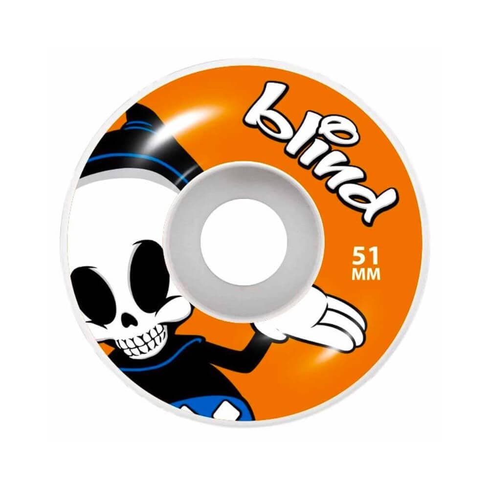 Blind Skateboard Wheels Reaper Character 51mm 99A Orange - Set of 4 - 50-50 Skate Shop