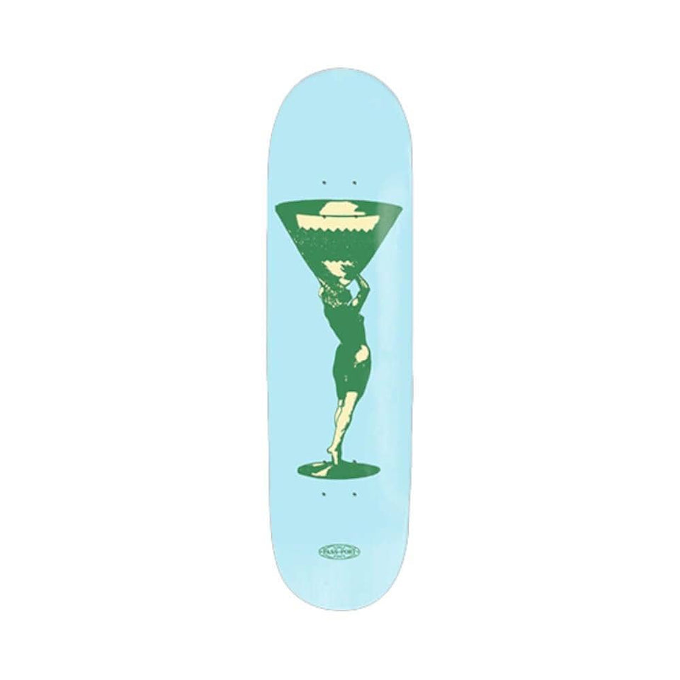 Passport Skateboard Deck Cup Runneth Series 8.125" x 31.6" Miss Martini 14.25" WB - 50-50 Skate Shop