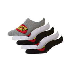 Santa Cruz Classic Dot No Show Socks 5 Pack Assorted Colour Mens Size 7-11US - 50-50 Skate Shop