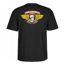 Powell Peralta Tee Winged Ripper Black - 50-50 Skate Shop