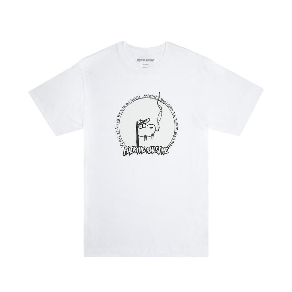 Fucking Awesome Yeah Yeah Tee White - 50-50 Skate Shop