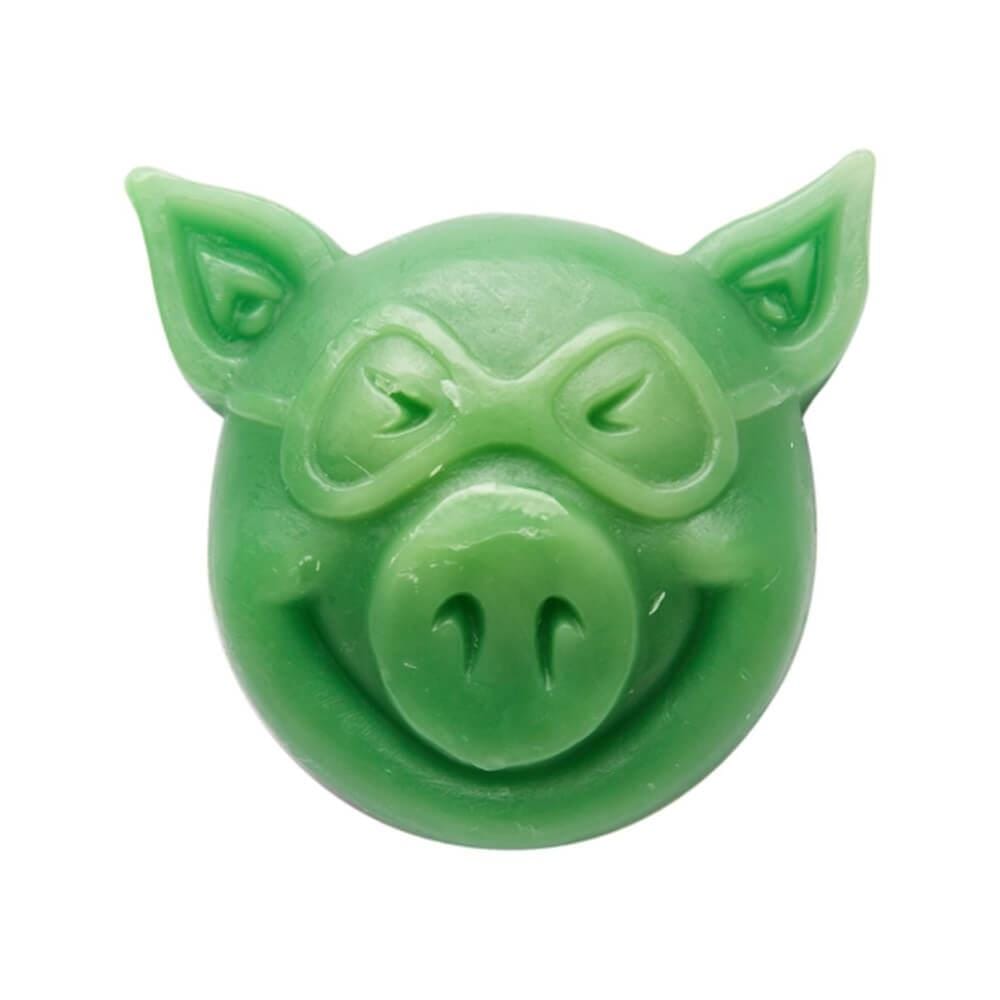 Pig Skateboard New Pig Head Wax Green - 50-50 Skate Shop