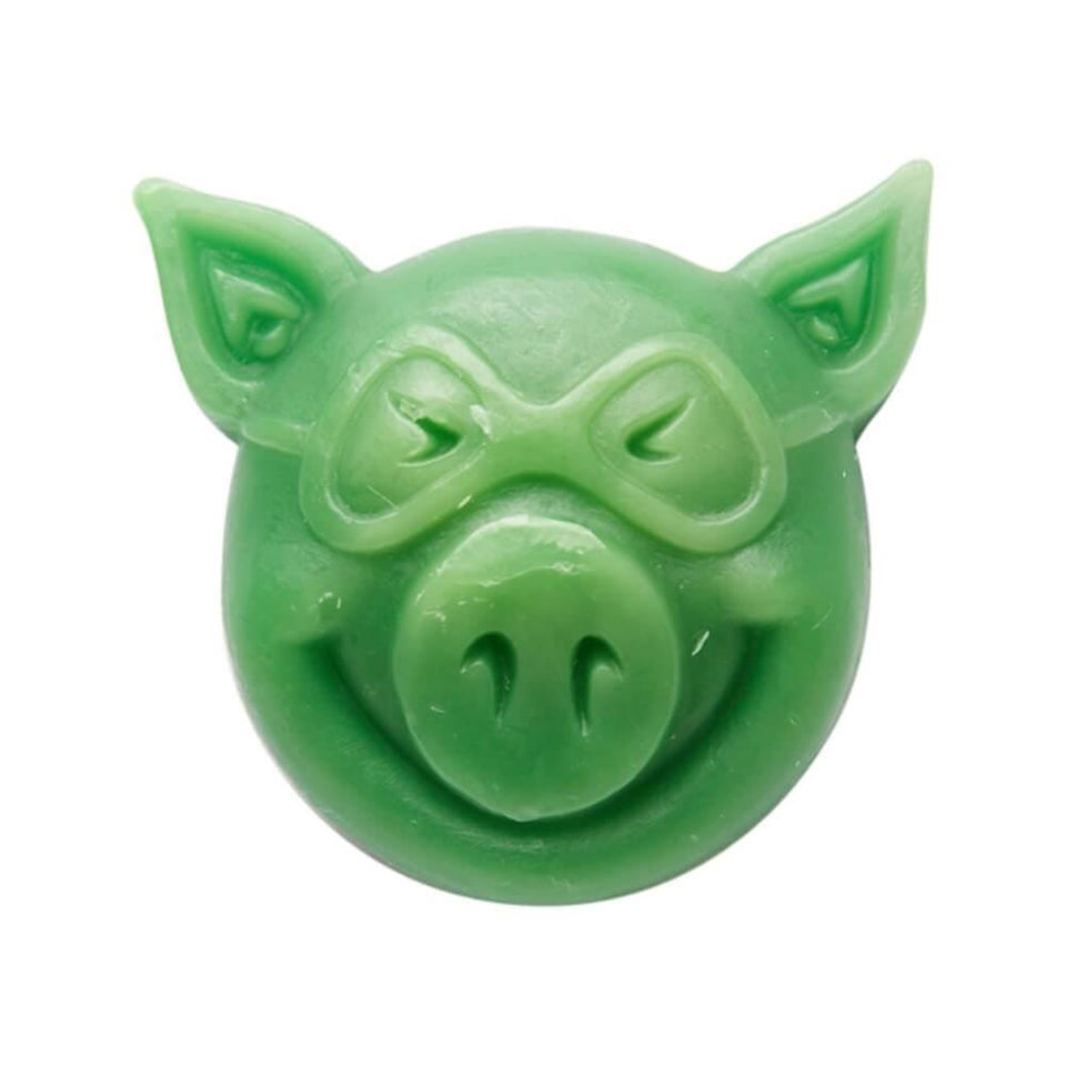 Pig Skateboard New Pig Head Wax Green - 50-50 Skate Shop
