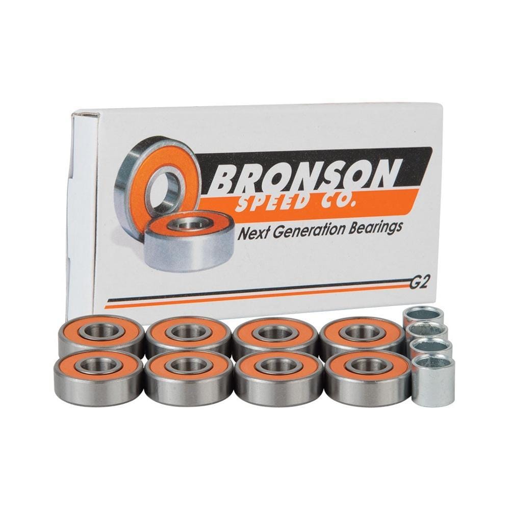 Bronson Skateboard Bearings G2 -Set of 8 - 50-50 Skate Shop