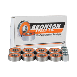 Bronson Skateboard Bearings G2 -Set of 8 - 50-50 Skate Shop