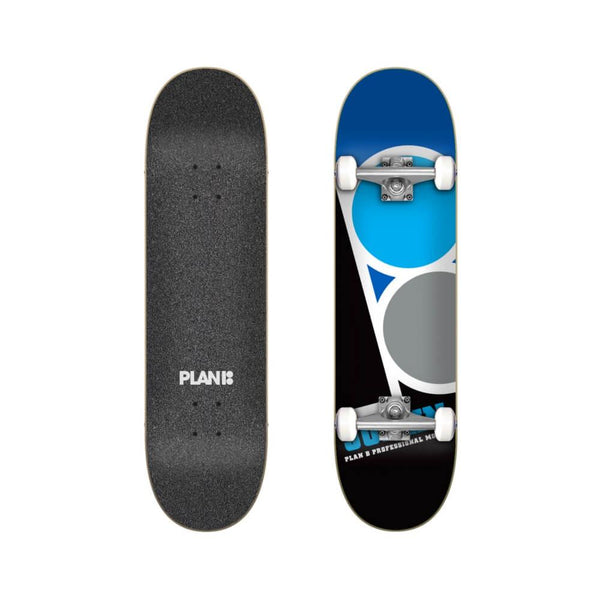 Plan B Skateboard Complete Joslin BIG 7.87" x 31.6" Black Blue 14.25" WB - 50-50 Skate Shop