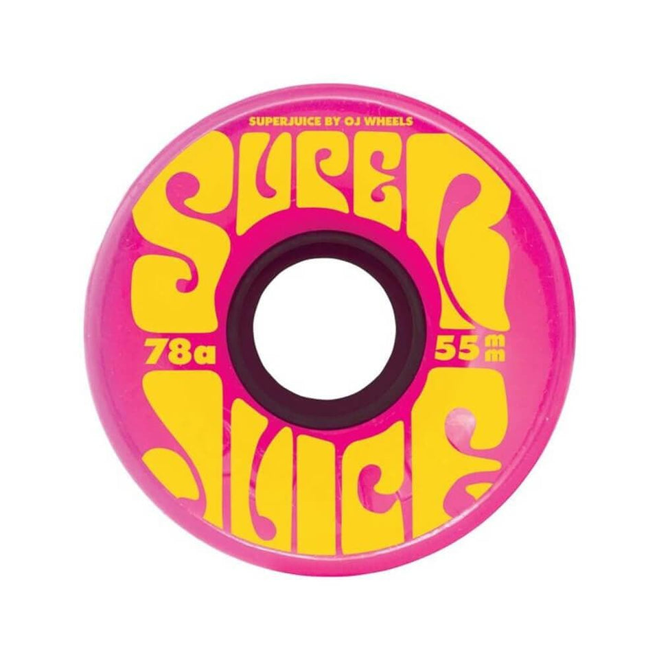 OJ Skateboard Wheels Mini Super Juice Pink 55mm 78A - Set of 4 - 50-50 Skate Shop