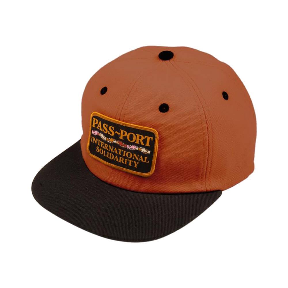 Passport Skate International Solidarity Patch 5 Panel Cap Brown Black - 50-50 Skate Shop