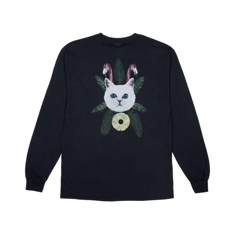 Ripndip Pineapple Long Sleeve Tee Black - 50-50 Skate Shop