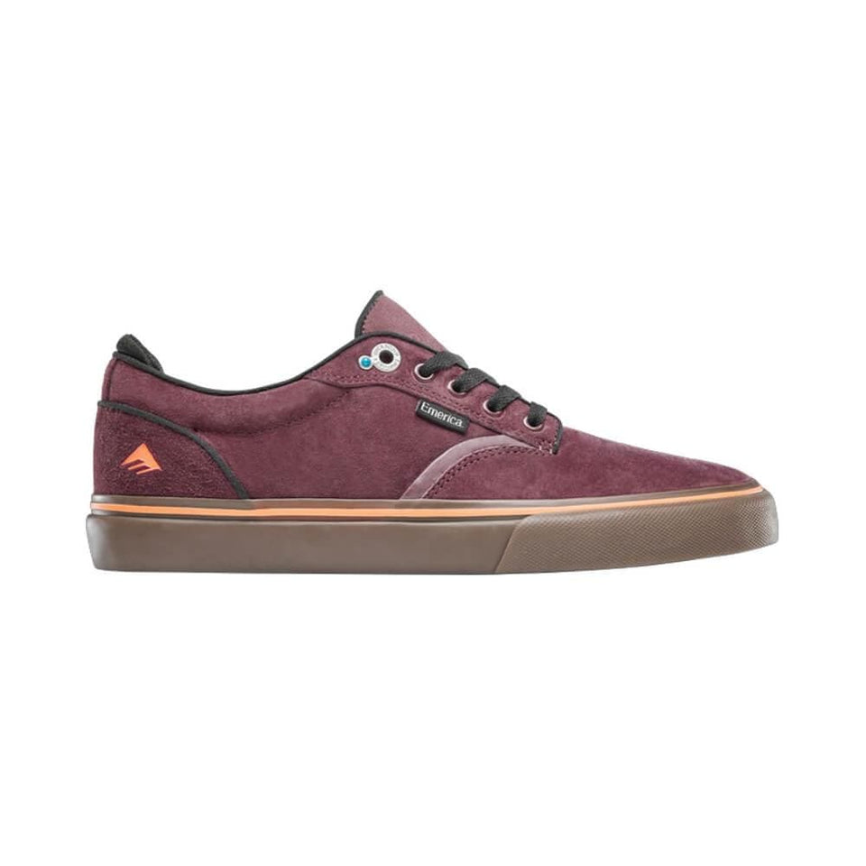 Emerica Dickson Burgundy Gum - 50-50 Skate Shop