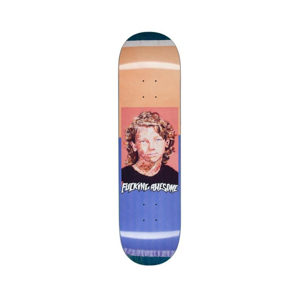 Fucking Awesome Skateboard Deck Dill Felt CP 8.5" x 31.91" Orange Blue 14.18" WB - 50-50 Skate Shop