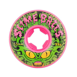 Santa Cruz Skateboard Wheels Freak Invader 53mm Pink 99A - 50-50 Skate Shop