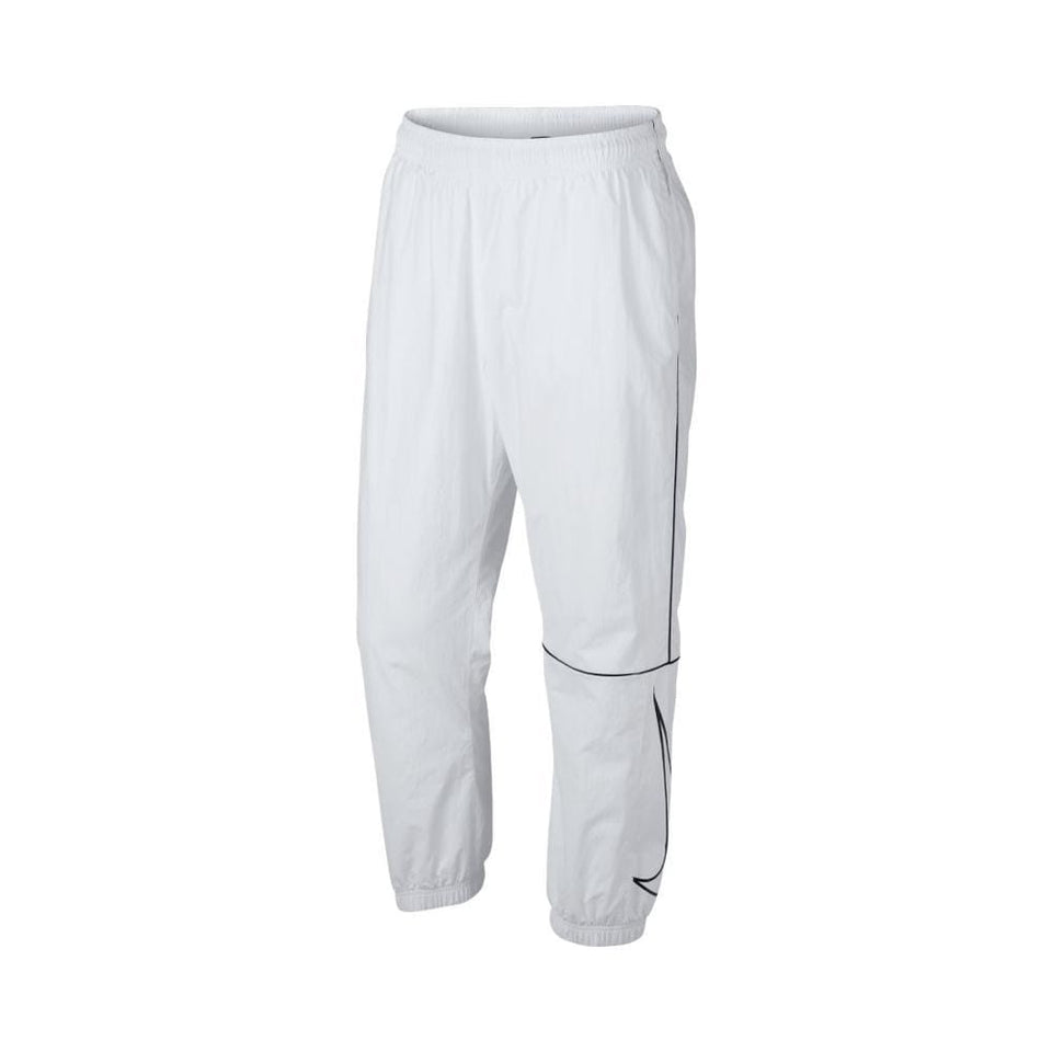 Nike SB Mens Swoosh Track Pants White Black Black - 50-50 Skate Shop