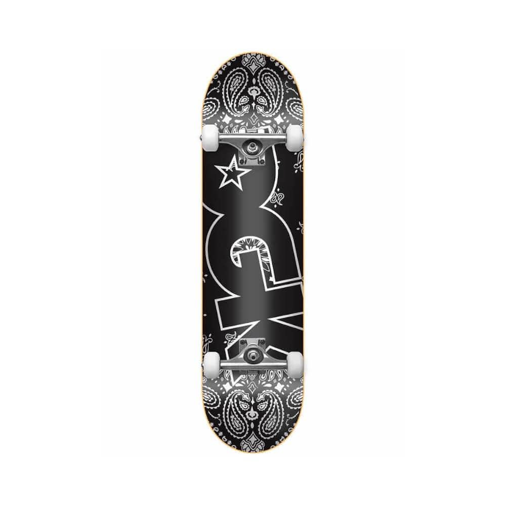 DGK Skateboard Complete Paisley 8.0" x 31.5" Black White 14.25" WB - 50-50 Skate Shop