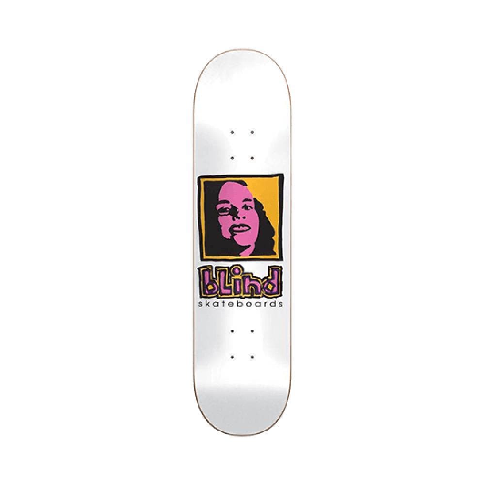 Blind Skateboard Deck Girl RHM 8.0" x 31.6" White - 50-50 Skate Shop