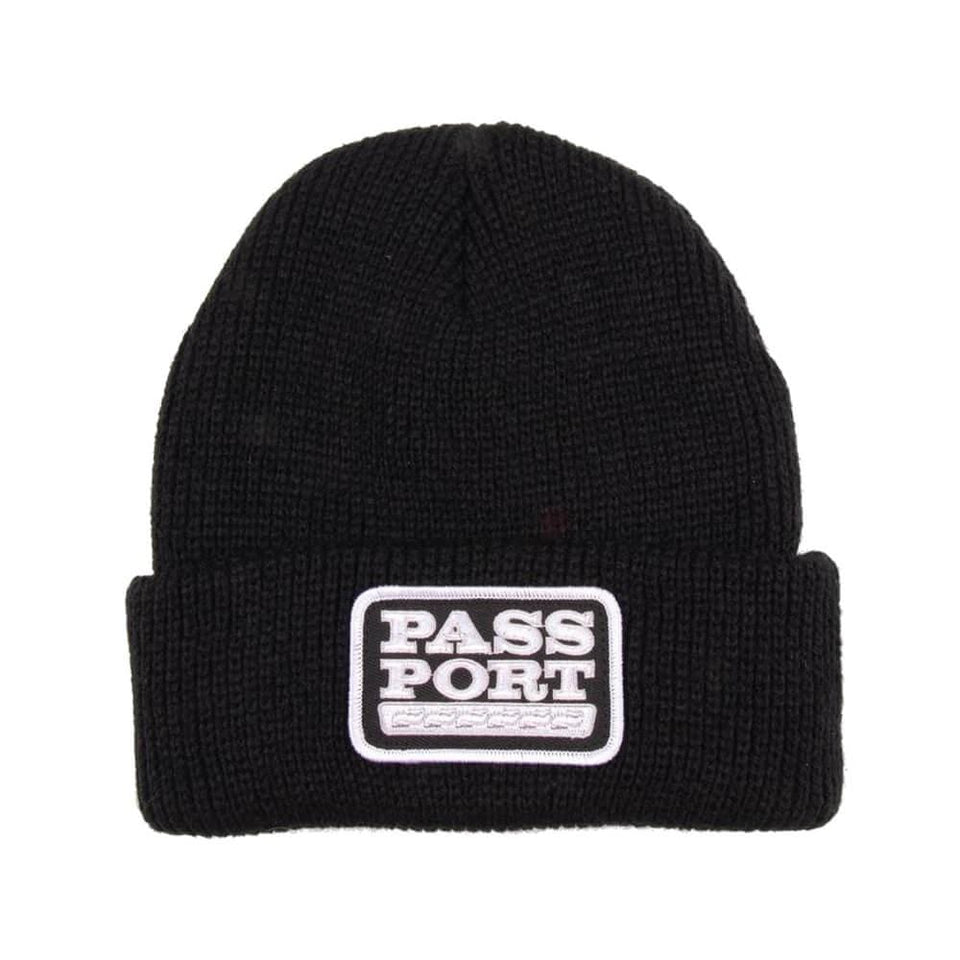Passport Skate Auto Patch Beanie Black - 50-50 Skate Shop