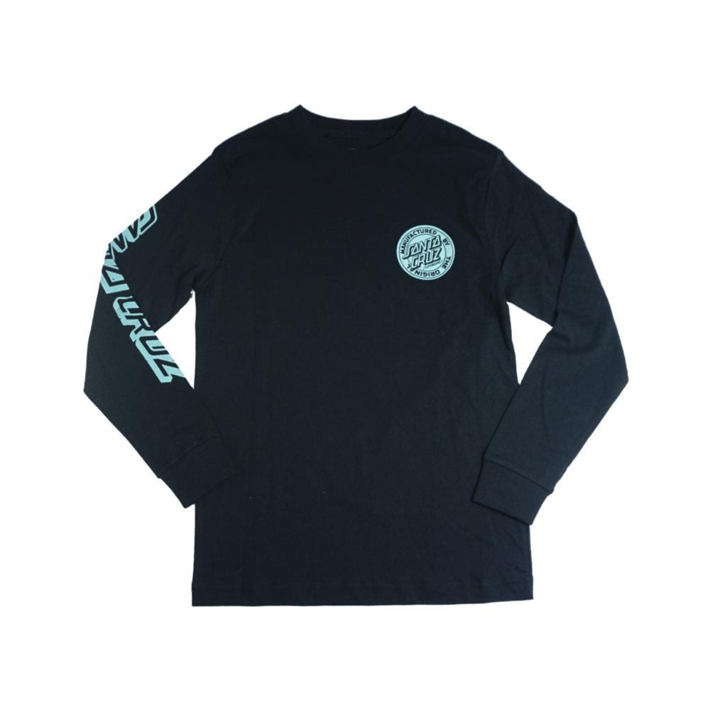 Santa Cruz Original Dot Fill LS Youth Tee Black - 50-50 Skate Shop