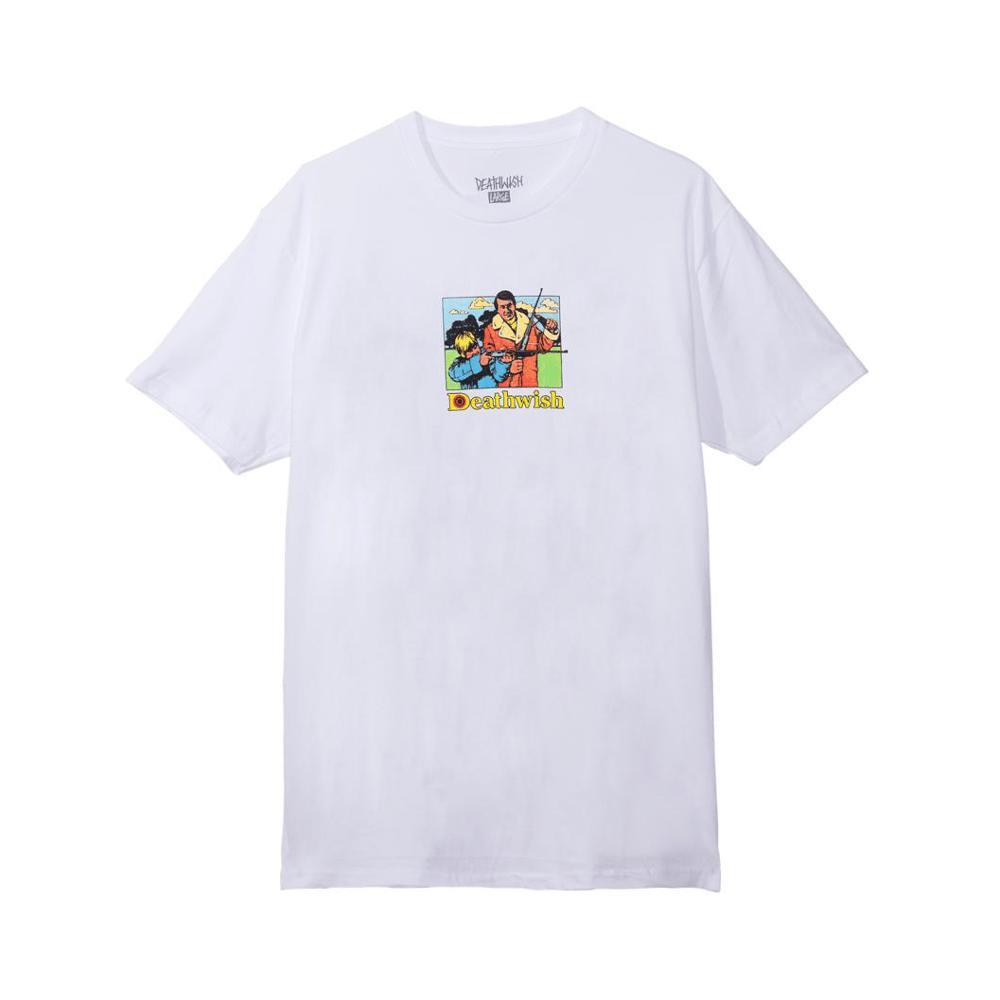 Deathwish Tee Bullseye White - 50-50 Skate Shop