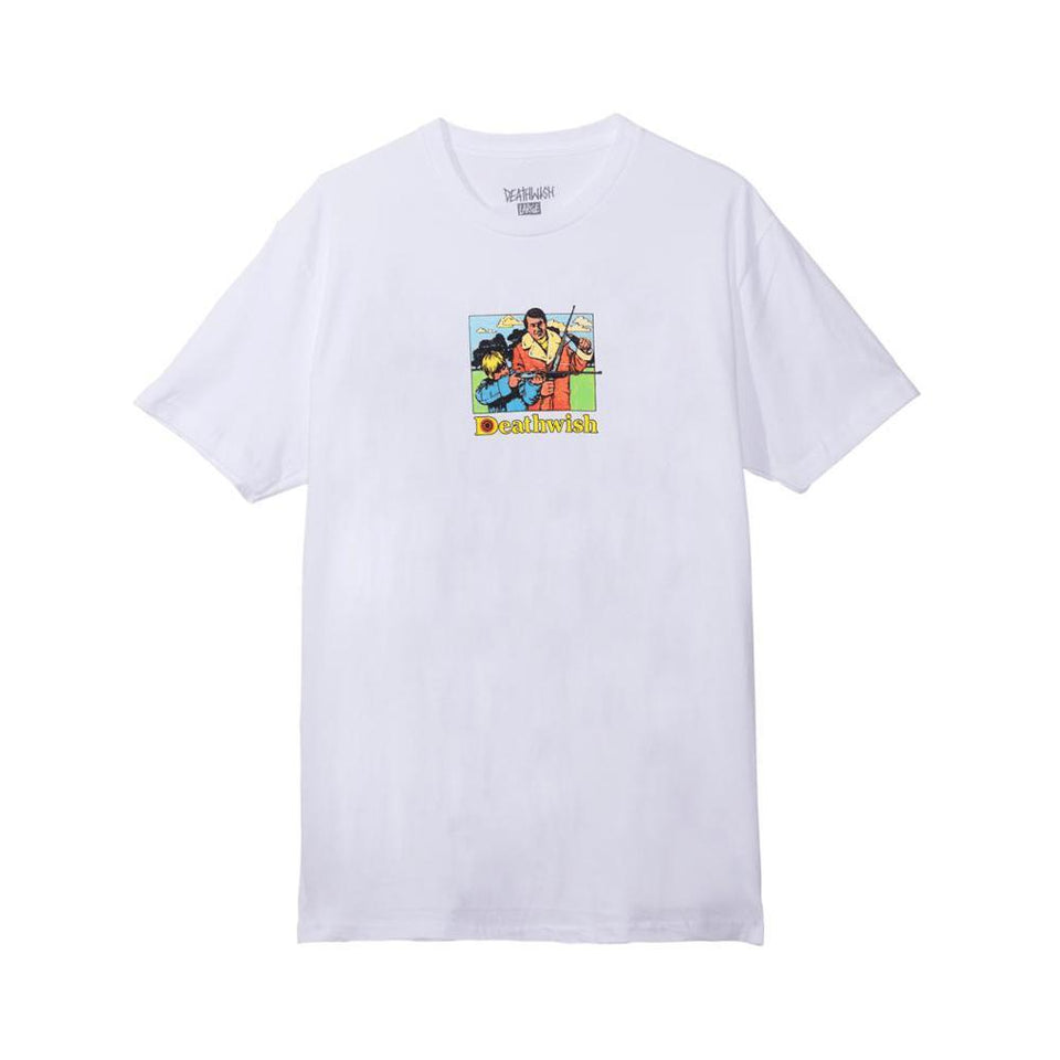 Deathwish Tee Bullseye White - 50-50 Skate Shop