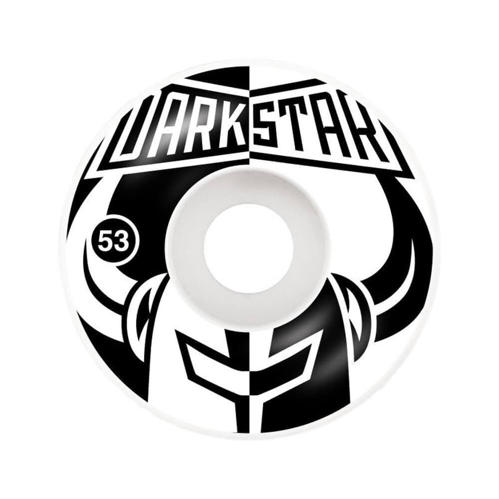 Darkstar Skateboard Wheels Divide 53mm Black White - Set of 4 - 50-50 Skate Shop