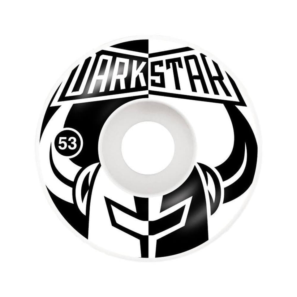 Darkstar Skateboard Wheels Divide 53mm Black White - Set of 4 - 50-50 Skate Shop