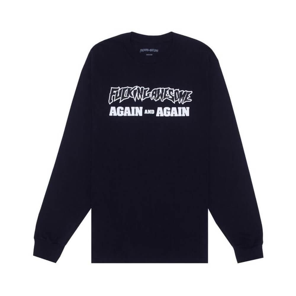 Fucking Awesome Again And Again Long Sleeve Shirt Black - 50-50 Skate Shop